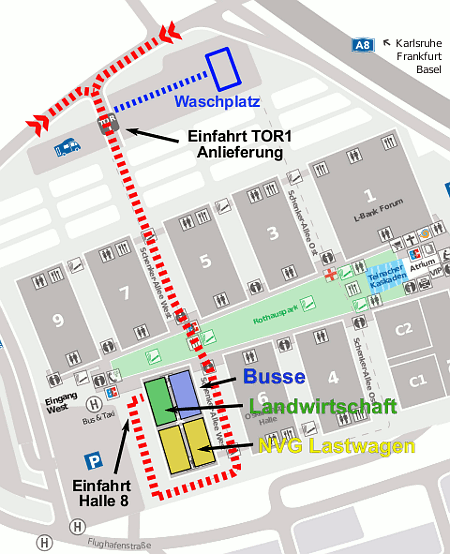 EINFAHRT ZUR MESSE